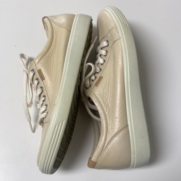 ECCO Soft 7 Women’s Beige Sneakers - Picture 7 of 8